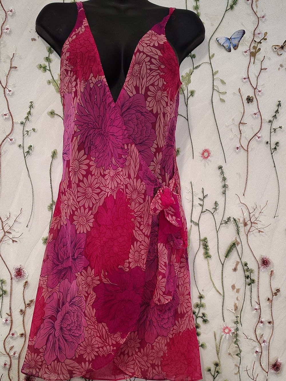 Avon Y2K Wrap Sheer Dress. It is a true wrap-style dress or lingerie